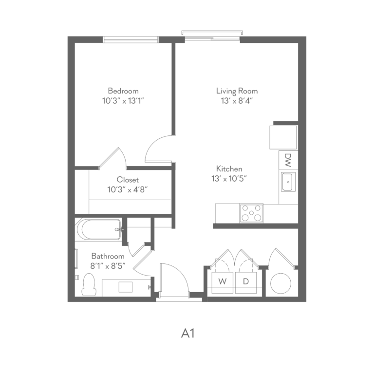 The Grafton one bedroom apartment A1