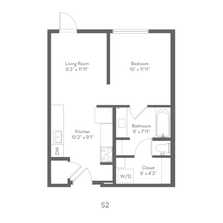 The Grafton one bedroom apartment S2
